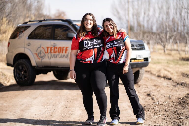 Rocio Mañas, navegante de Cleoris Manfre en la Fecha 4 del CaNav Rally Raid en San Rafael