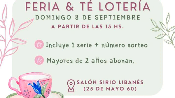 Invitan a una Feria y Té Lotería