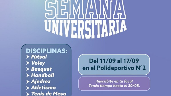 Comienza una nueva edición de la Semana Universitaria