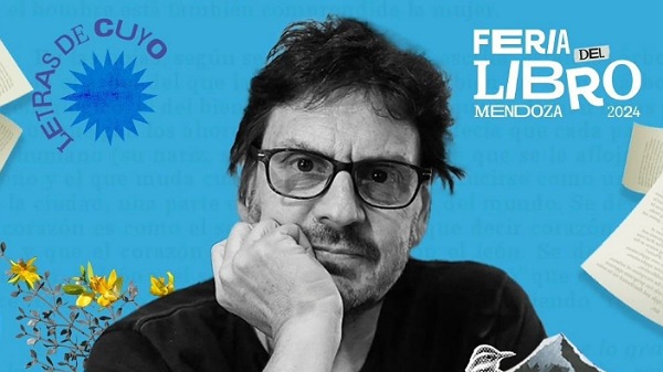 Felipe Pigna, Rocambole, Chanti, El Soldado y Juan Solá en la Feria del Libro de San Rafael