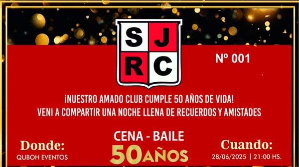 San Jorge Rugby Club celebra su 50° Aniversario con una Gran Cena-Baile