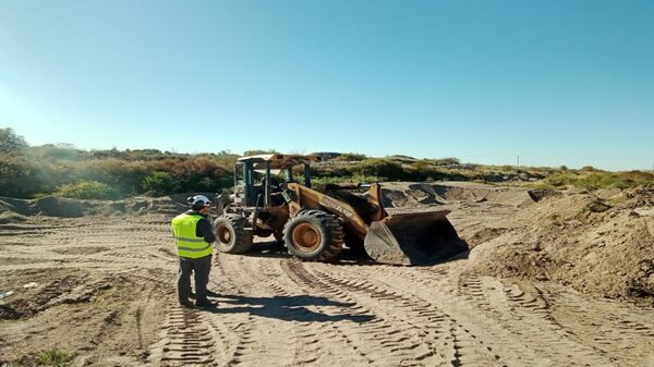 Detectaron una cantera ilegal sobre el lecho del río Diamante