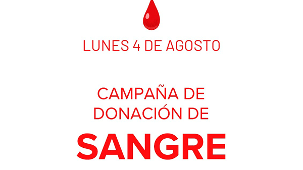 Campaña de donación de sangre en los distritos