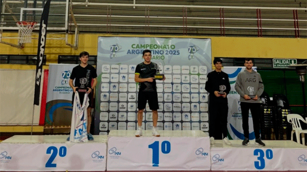 Santiago Lorenzo subcampeón argentino de Tenis de Mesa