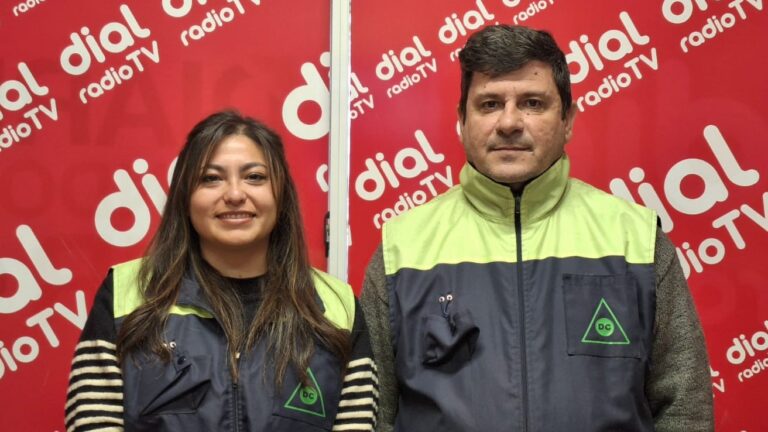 Micol Chugar y Alberto Flores, integrantes de Defensa y Protección Civil de San Rafael