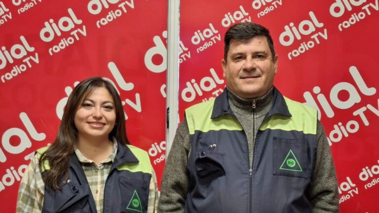Micol Chugar y Alberto Flores, integrantes de Defensa y Protección Civil San Rafael