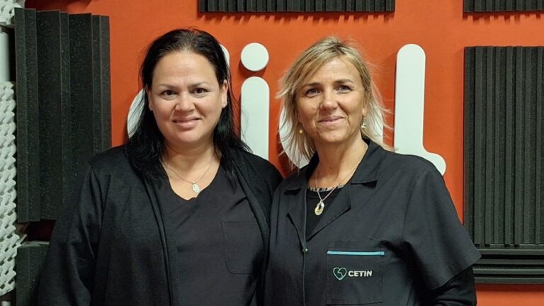 María Sol de Lusarreta y Mariela Pérez de CETÍN