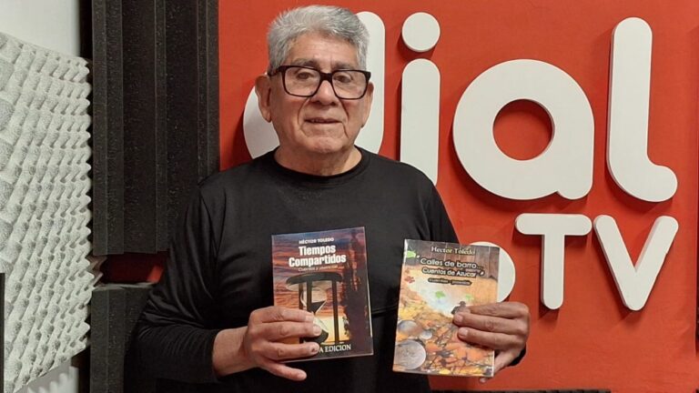 Héctor Toledo presentará sus dos libros en la Feria del Libro de San Rafael y pasó por #JustoATiempo