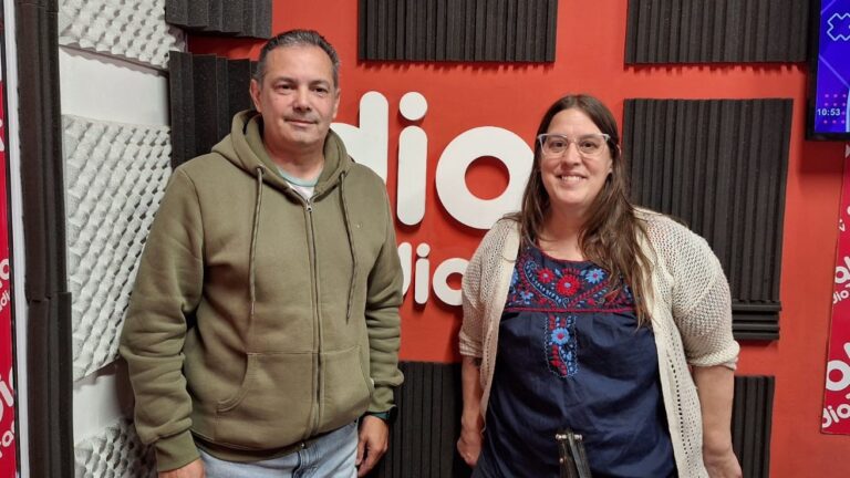 Virginia Pescarmona y Rubén Atencio del frente CREO, lista que se presenta en elecciones en SUTE
