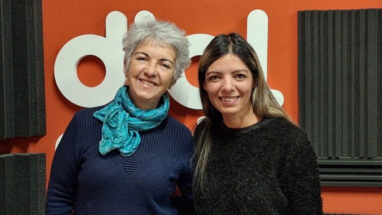 Silvina Moreno y Alejandrina Gjukan, integrantes de la Academia «Volver Tango»