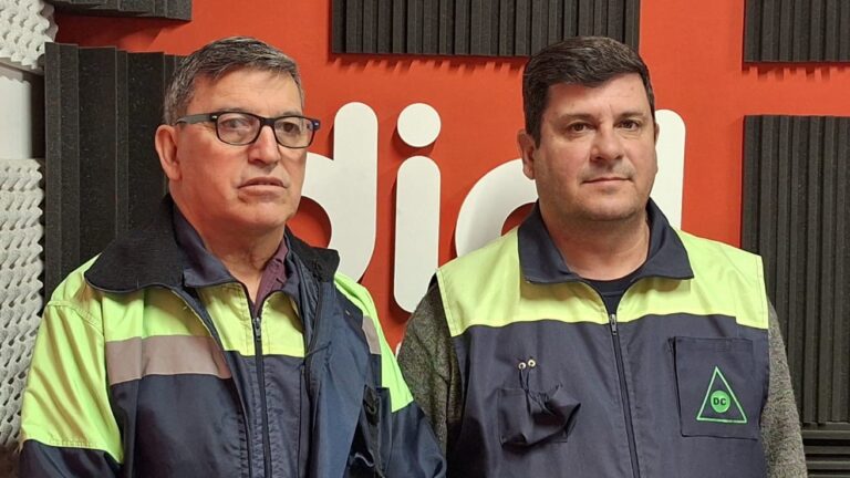 Alberto Flores y Sergio Cornejo, integrantes de Defensa y Protección Civil de San Rafael