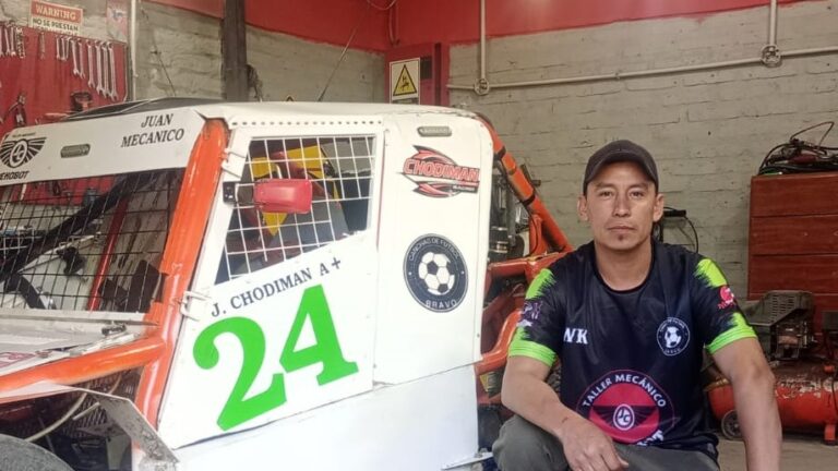 Juan Chodiman, piloto de speedway de Catriel