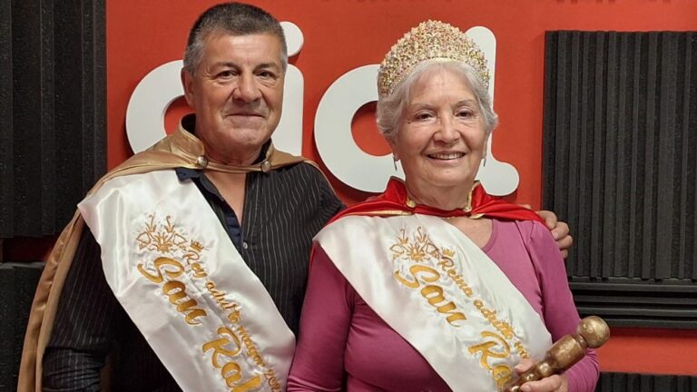 Nilda Olivares y Eduardo Cruzate, reina y rey del Adulto Mayor de San Rafael