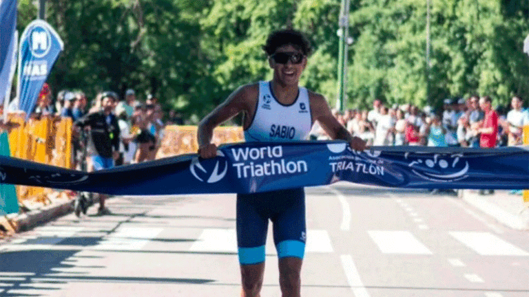 El sanrafaelino Faustino Sabio ganó el Triatlón Vendimia 2026