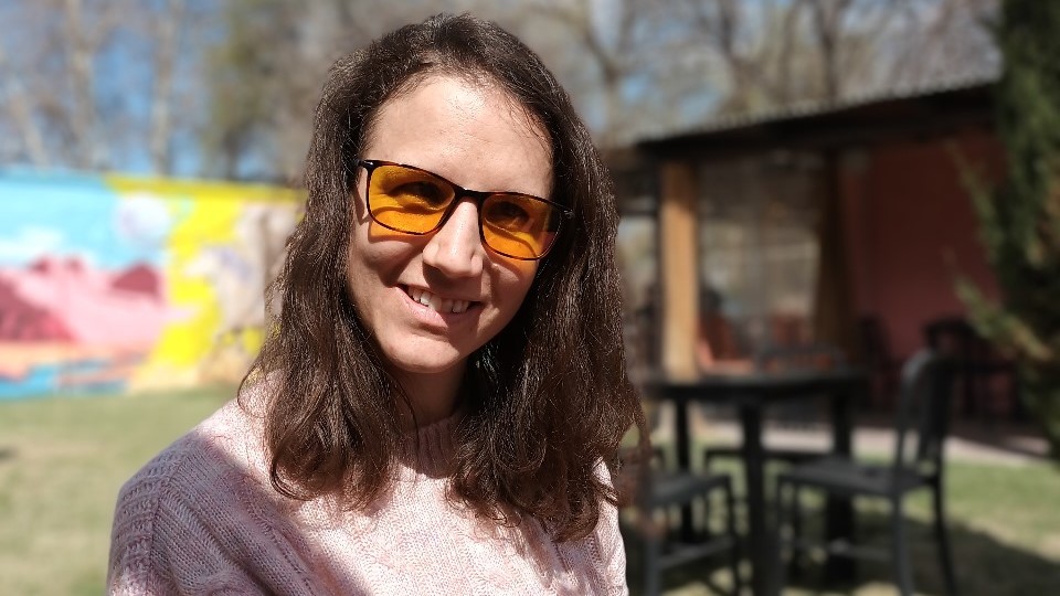 Florencia Del Do, coordinadora del programa de fortalecimiento psicológico y autonomía personal en discapacidad visual