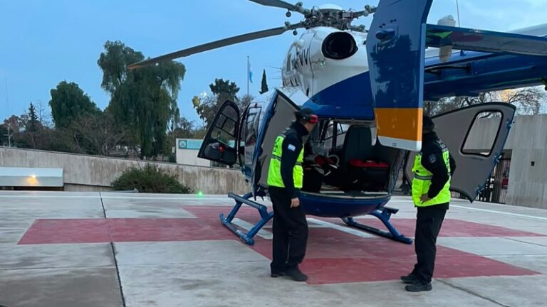 Trasladaron a capital a un joven que sufrió un siniestro vial en moto