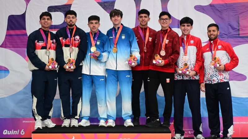 Medalla de Oro, plata y bronce para Santiago Lorenzo en los Juegos Suramericanos 2026