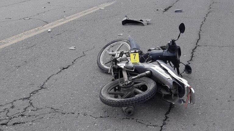 Motociclista lesionado en Telles Meneses y Córdoba